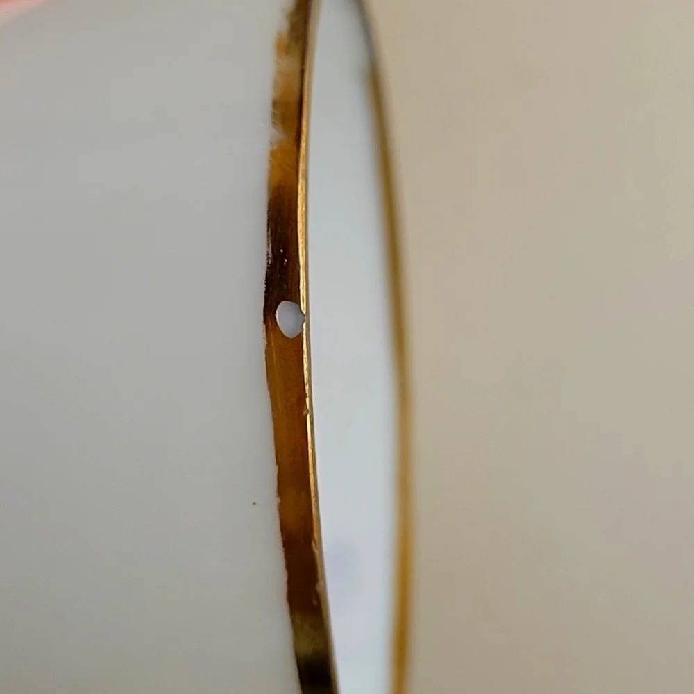 White Milk Glass, Decorative Scene - Picture 5 of 7